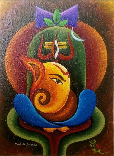 Pin by Usha Agarwal on ganesh | Ganesh art paintings, Buddha painting ...