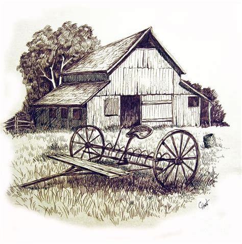 pictures of barns to draw - Yahoo Image Search Results | Vogels tekenen, Schetsen tekenen ...