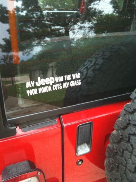 Funny bumper stickers | Page 4 | Jeep Wrangler Forum