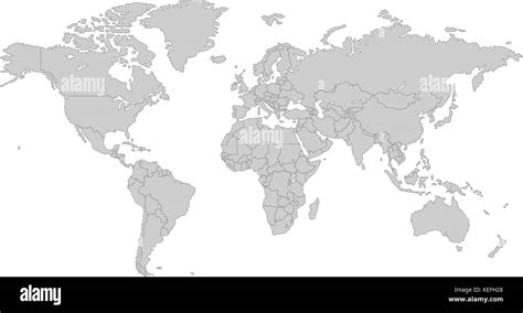 Large Political Map World Map Grey Green Blue World Map Country Images