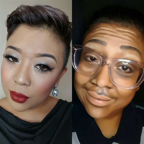 Before and after Celebrity Steve Urkel Contouring Family Matters Transformation Halloween Makeup ...