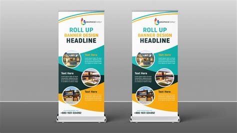 Business Roll Up Banner Design Free psd Download – GraphicsFamily