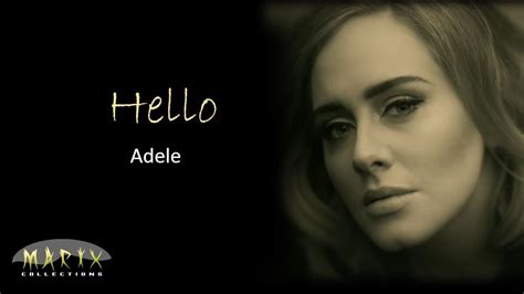 Hello by Adele with lyrics - YouTube