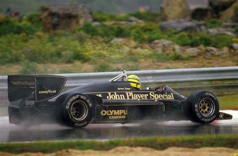 Ayrton Senna, Lotus-Renault 97T, 1985 Portuguese GP, Estoril | Classic racing cars, Senna ...