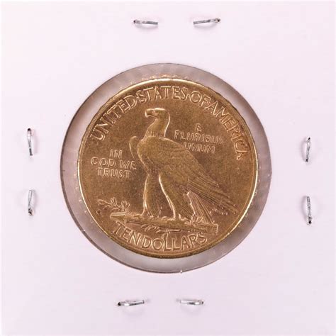 1908-D Motto $10 Indian Head Eagle Gold Coin