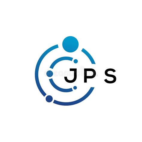 JPS Letter Technology Logo Design on White Background. JPS Creative ...