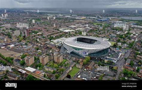 Aerial view of The Tottenham Hotspur Stadium the home of Tottenham ...