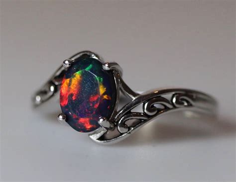 Black Fire Opal Jewelry