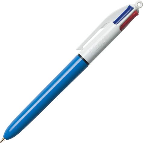 BIC 4-Color Retractable Pen - Medium Pen Point - Refillable - Retractable - Multi, Black, Red ...