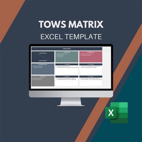 TOWS Matrix Excel Template TOWS Analysis SWOT Analysis Business ...