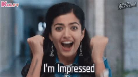 Im Impressed Rashmika GIF - ImImpressed Rashmika SarileruNeekevvaru - Discover & Share GIFs ...