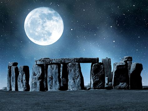 21971037 – historical monument stonehenge in night,england, uk