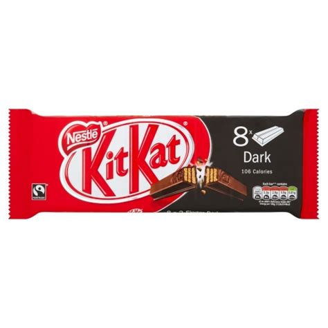 Kit Kat Dark Chocolate 8 Pack 165.6G - Tesco Groceries