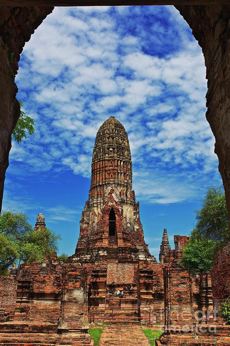 Beautiful Wat Phra Ram Temple in Ayutthaya, Thailand Photograph by Sam Antonio - Fine Art America