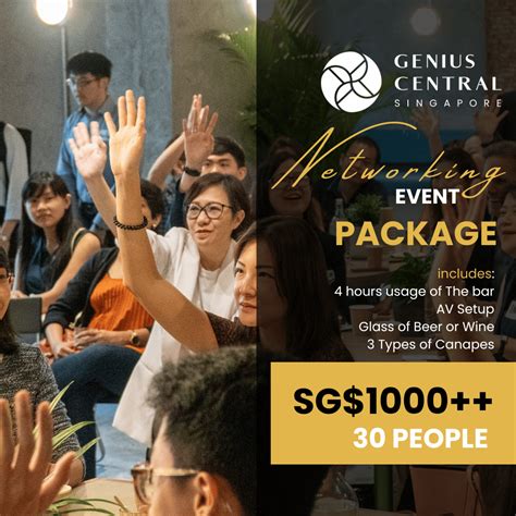 Networking Events Package | Genius Central Singapore