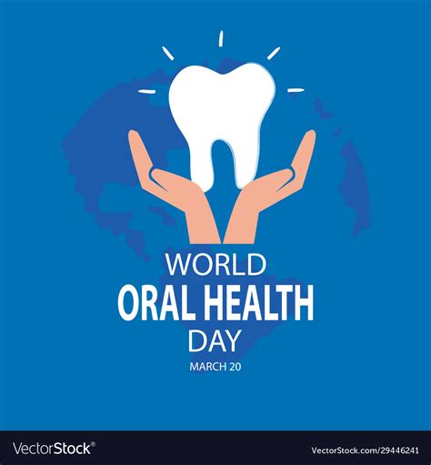 World oral health day concept march 20 Royalty Free Vector