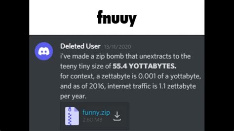 fnuuy zip bomb (please watch my other videos) - YouTube