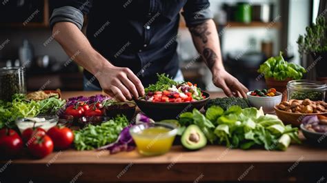 Premium Photo | Professional chef cooking in the kitchen restaurant at ...