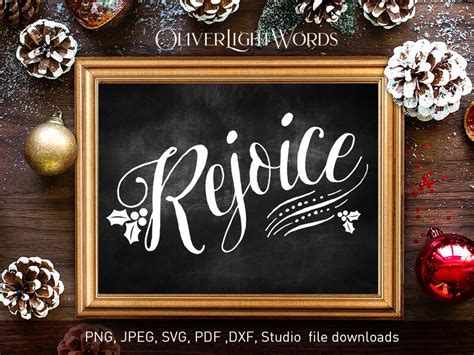 Rejoice Svg. Rejoice Sign. Christmas Svg Cut File. Rustic - Etsy Singapore