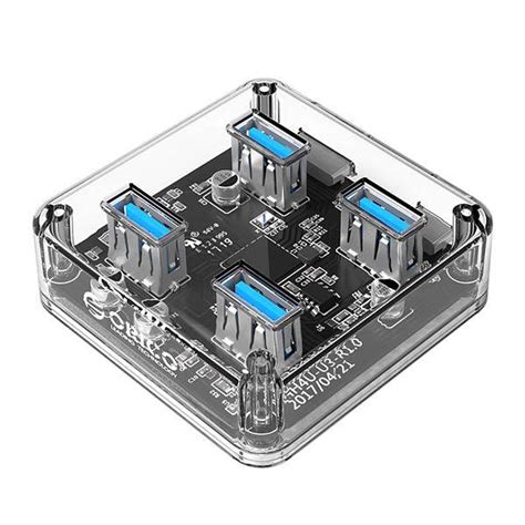 Orico Transparent 4-Port USB 3.0 Hub | Gadgetsin