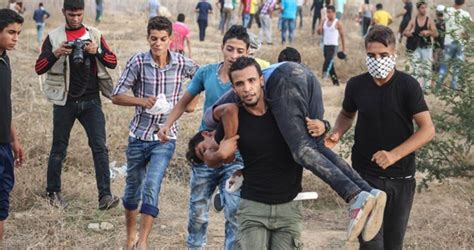 5 Palestinians injured during Gaza clashes