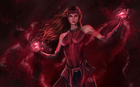 1440x900 The Scarlet Witch Wanda Maximoff From Marvel Wallpaper ...