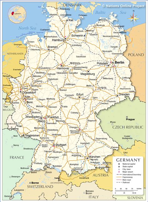 Map Of Germany Showing Cologne ~ AFP CV