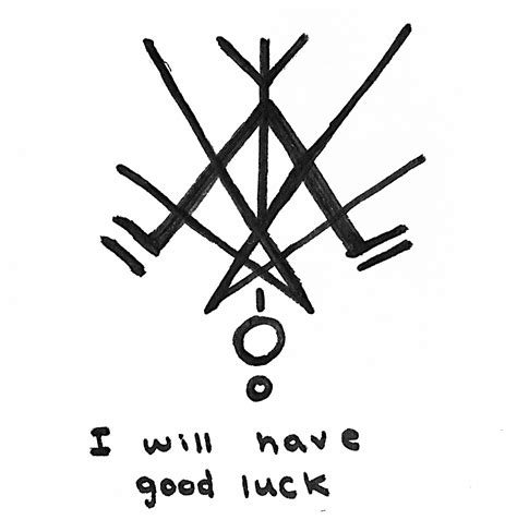 Skate Witches // “I will have good luck” sigil for anonymous ...