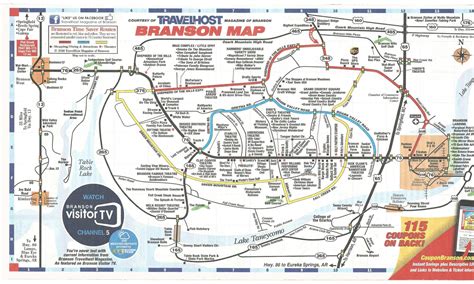 Branson Mo Map Of Attractions