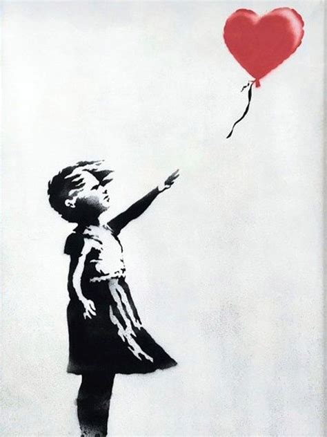 Banksy (after) - Girl With Balloon - Catawiki