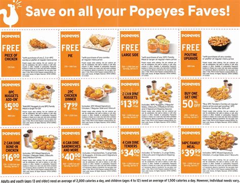 Popeyes Coupons Printable 2023