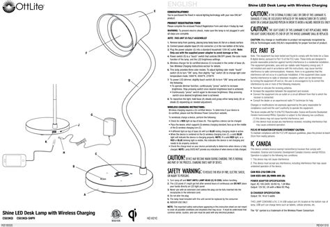 Ottlite Led Desk Lamp User Manual