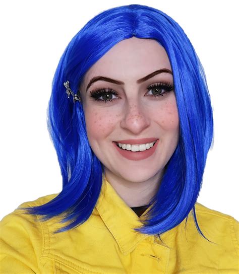 Kids Short Blue Wig Coraline Costume Kids Girls Halloween Party Short ...