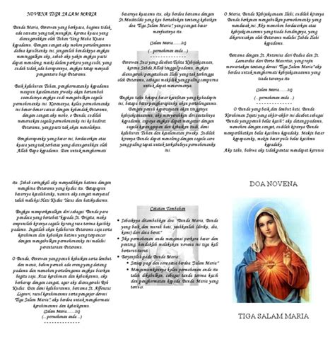 Novena Tiga Salam Maria | PDF