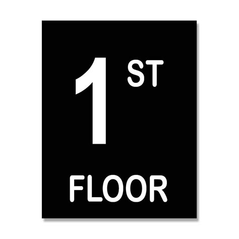 Engraved Floor ID Sign - My Sign Station