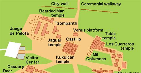 Map of Chichen Itza (Illustration) - World History Encyclopedia