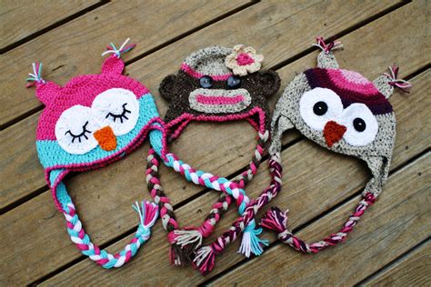 Hand made animal crochet hats for your baby and toddler :) Diy Crochet Hat, Girls Crochet Hats ...