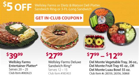 $5 Off Deli Platters, Sandwich Rings, and More! | My BJs Wholesale