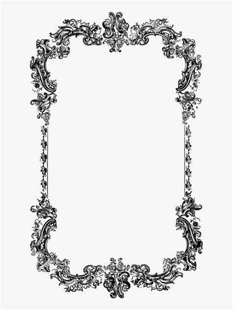 Victorian Borders And Frames Png Vector Clipart Psd - Frame Vintage ...