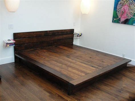 Tempting diy solid wood flat california king platform bed frame ...