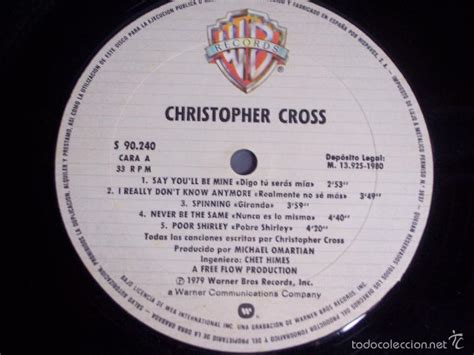 lp christopher cross (say you'll be mine) wb-19 - Comprar Discos LP Vinilos de Pop - Rock New ...