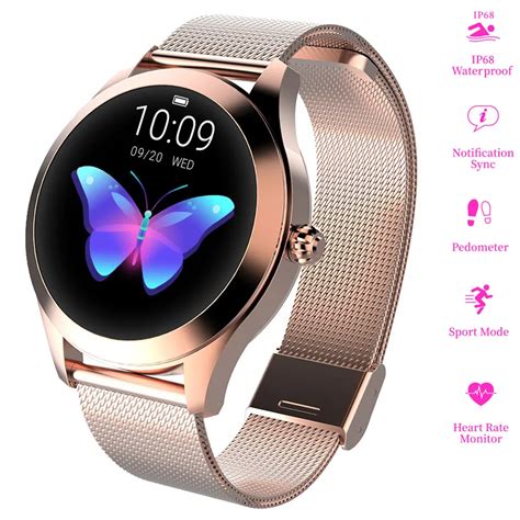 KW10 Smart Watch Women 2019 IP68 Waterproof Sports Fitness Tracker ...