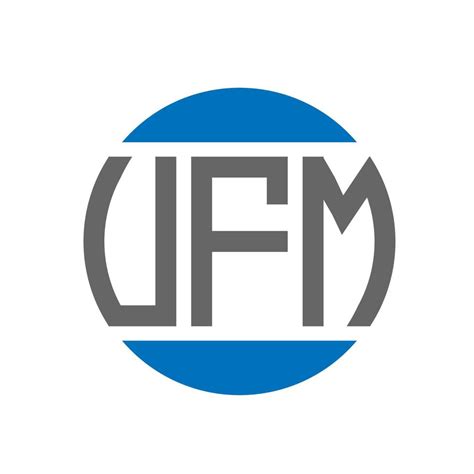 UFM letter logo design on white background. UFM creative initials circle logo concept. UFM ...