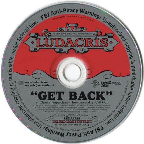 Ludacris - Get Back (2004, CD) | Discogs