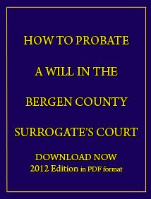 NEW JERSEY COUNTY SURROGATES | PROBATE WILLS & ESTATES | NJ LAWYERS