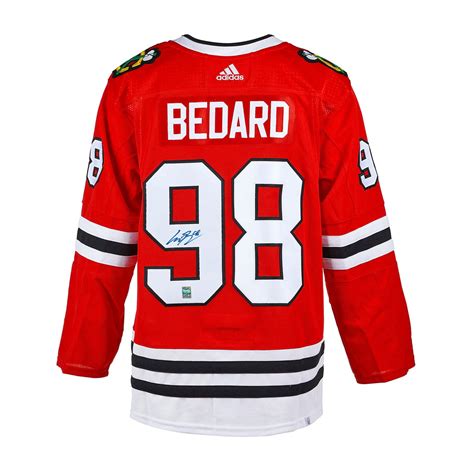 Connor Bedard Signed Chicago Blackhawks Adidas Pro Home Jersey ...