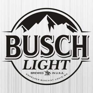 Busch Light Brewed In USA Black SVG, Download Busch Light Vector File ...