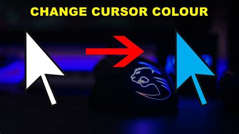 How to change colour of mouse pointer - bdacruise