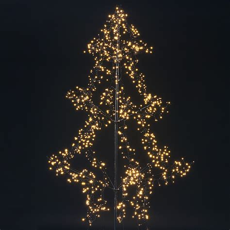 6.6 ft. Pre-lit Twinkling Christmas Tree Decor Piece LED Warm White ...