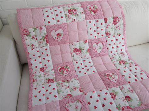 HANDMADE Patchwork Cot Quilt | Baby girl quilts, Cot quilt, Quilts